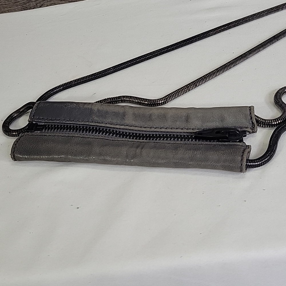 Alexander Wang Gray Leather Crossbody Shoulder Bag - Picture 7 of 15